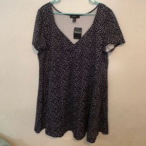 Forever 21 Navy/White Knit Dress